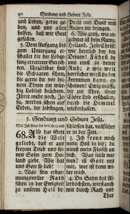 5. Sendung und Geburt Jesu.