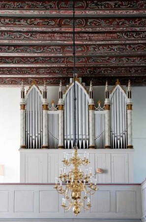 Deutschland. Niedersachsen. Eckwarden. Sankt Lamberti Kirche. 1450 geweiht. Orgel. 1856
