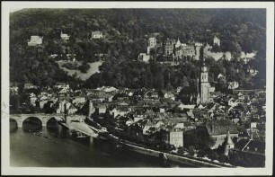Stadtansicht Heidelberg vom Philosophenweg gesehen
