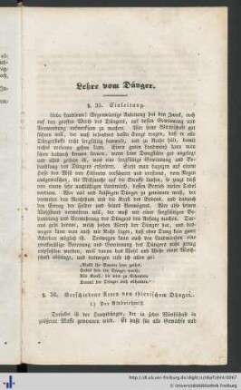Lehre vom Dünger.