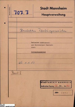 Badischer Sparkassen- u. Giroverband Mannheim