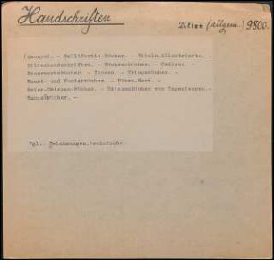 Handschriften