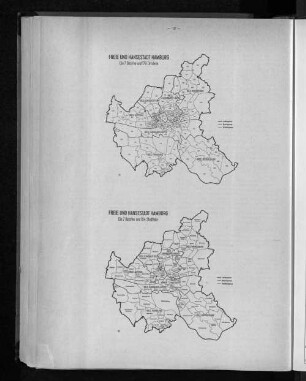 Freie und Hansestadt Hamburg. Die 7 Bezirke und 179 Ortsteile