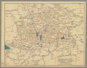 Übersichts-Karte zum Radfahrer-Tourenbuch von Südbayern und Tirol, Nördliches Blatt
