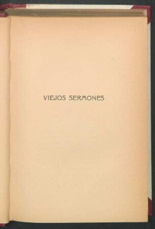 Viejos sermones