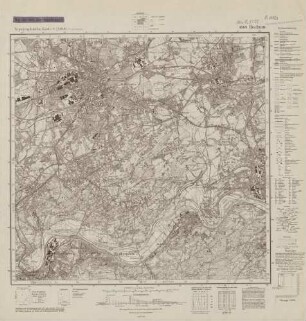 4509 (alte Nr.: 2577) Bochum, Topographische Karte 1:25000 (4cm - Karte)