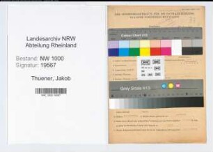 Entnazifizierung Jakob Thuener, geb. 02.01.1907 (Zimmermann)