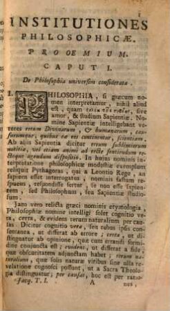 Institutiones philosophicae ad studia theologica potissimum accomodatae, 1. Logicam Complectens