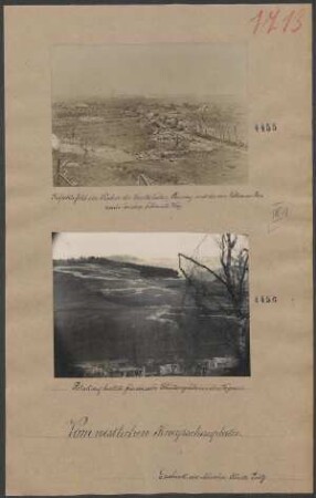 Gefechtsweg im Süden der Lorettohöhe: Carency und der von Villers an Bois nach Souchez führende Weg