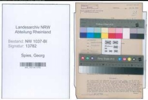 Entnazifizierung Georg Spies , geb. 29.07.1908 (Stadtinspektor)