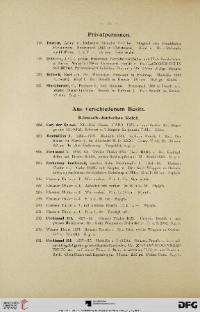 Aus verschiedenem Besitz (Nr. 222-694)