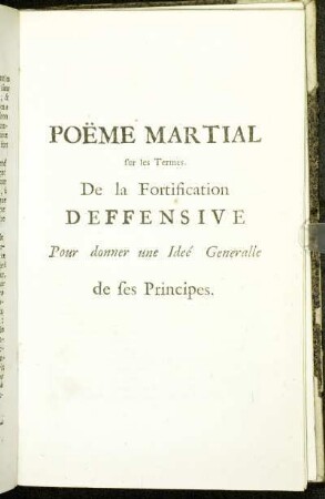 Poëme Martial sur les Termes