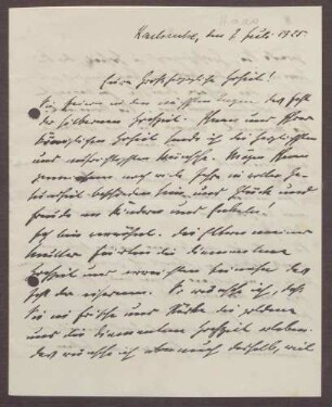 Schreiben von Ludwig Haas an Prinz Max von Baden; Glückwünsche zur silbernen Hochzeit und Hoffnung auf bessere Zeiten