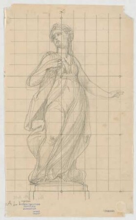 Thiersch, Friedrich von; München; Justizpalast - Ornament (Studie)