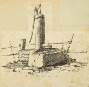 Alter Ziehbrunnen aus Holz