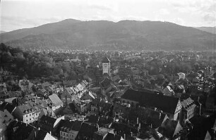 Freiburg i. Br.: Blick vom Münster auf Oberlinden