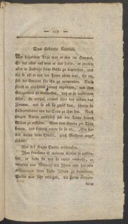 Das siebente Kapitel