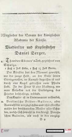Mitglieder des Senats der königlichen Akademie der Künstler