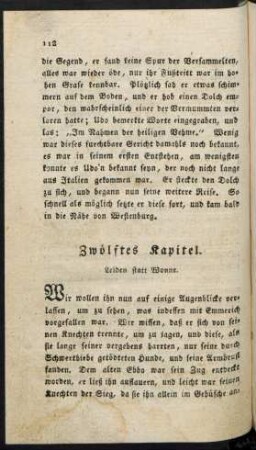 Zwölftes Kapitel. Leiden statt Wonne.