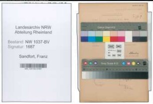 Entnazifizierung Franz Sandfort , geb. 28.01.1893 (Landwirt)