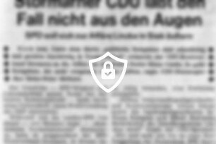 Stormarner CDU läßt [Name maskiert] nicht aus [Name maskiert]