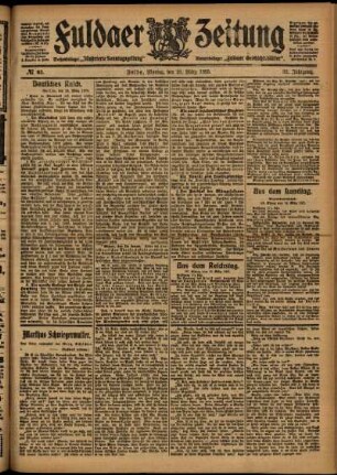 Ausgabe vom Montag, den 20. März 1905.