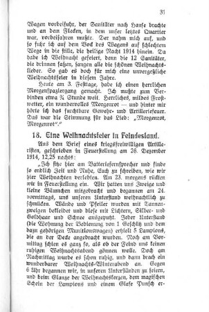 18. Eine Weihnachtsfeier in Feindesland.