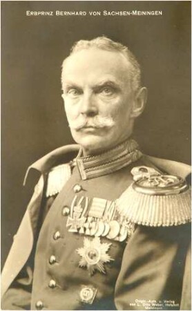Fotografie des Erbprinzen Bernhard von Sachsen-Meiningen (1851-1928)