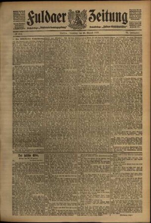Ausgabe vom Dienstag, den 25. August 1908.