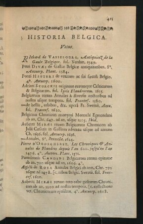 411-424, Historia Belgica.