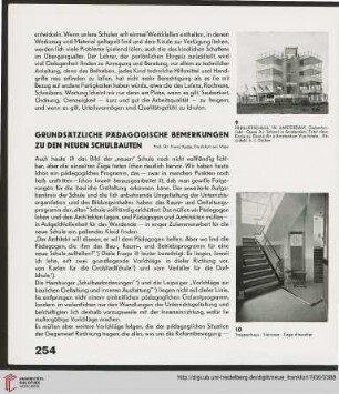 4: Grundsätzliche pädagogische Bemerkungen zu den neuen Schulbauten