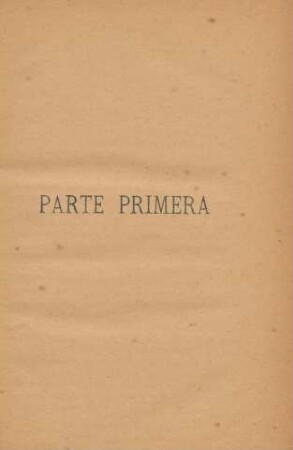 Parte primera