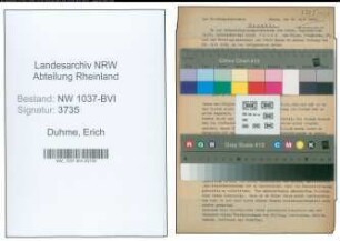 Entnazifizierung Erich Duhme , geb. 13.06.1898 (Angestellter)