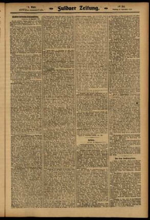Zweite Ausgabe vom Dienstag, den 16. September 1913.