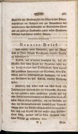 Neunter Brief.
