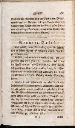 Neunter Brief.