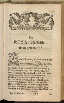Das Glück der Verliebten.