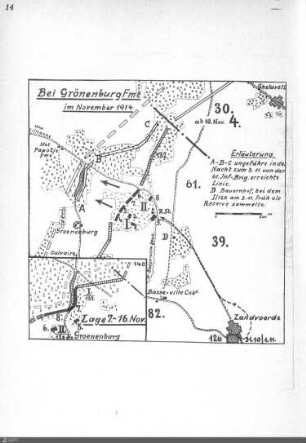 Bei Grönenburg-Ferme. November 1914.
