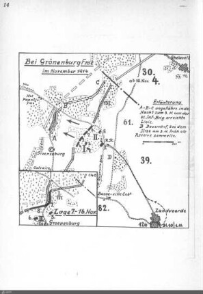 Bei Grönenburg-Ferme. November 1914.