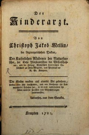 Der Kinderarzt