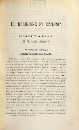 De religione et ecclesia : Praelectiones scholastico-dogmaticae