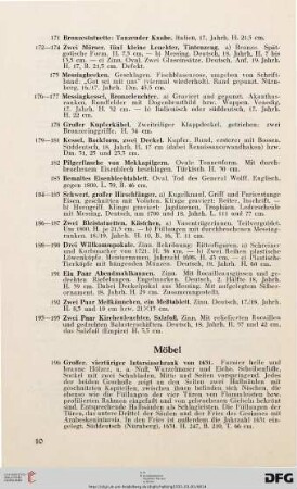 Möbel (Nr. 196-280)
