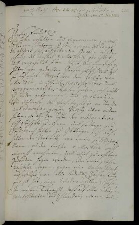 Aufforderung zur Überzeugung der Grafen zur Anerkennung des Rangs des Kanzlers von Mosheim.
