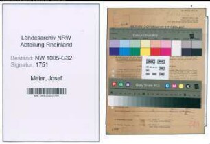 Entnazifizierung Josef Meier , geb. 05.01.1906 (Buchhalter)