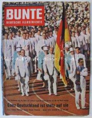 Wochenzeitschrift "BUNTE" u.a. zur Eröffnung der Olympischen Spiele in Rom