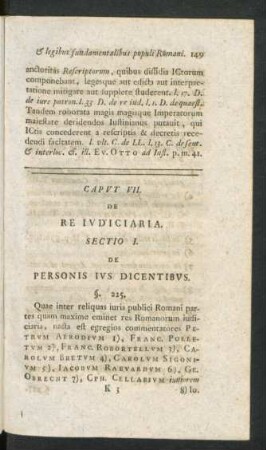 Caput VII. De Re Iudiciaria