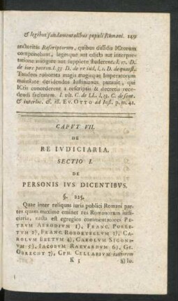 Caput VII. De Re Iudiciaria