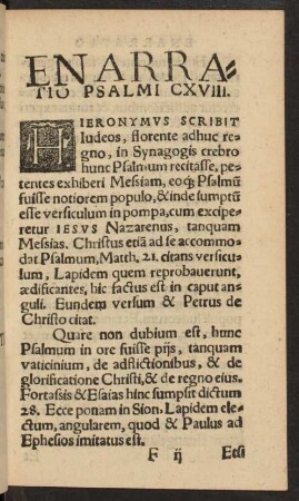 Enarratio Psalmi CXVIII.