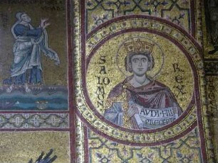 Mosaiken von 1182 im Dom von Monreale bei Palermo