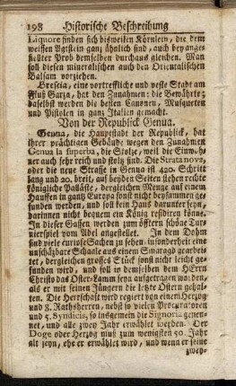 Von der Republick Genua.